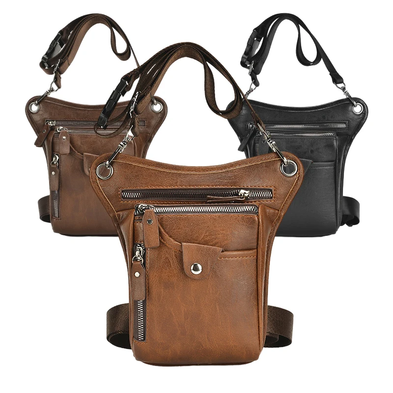 Outdoor Adventure Japan - Leather Waist Pack Drop Leg Bag