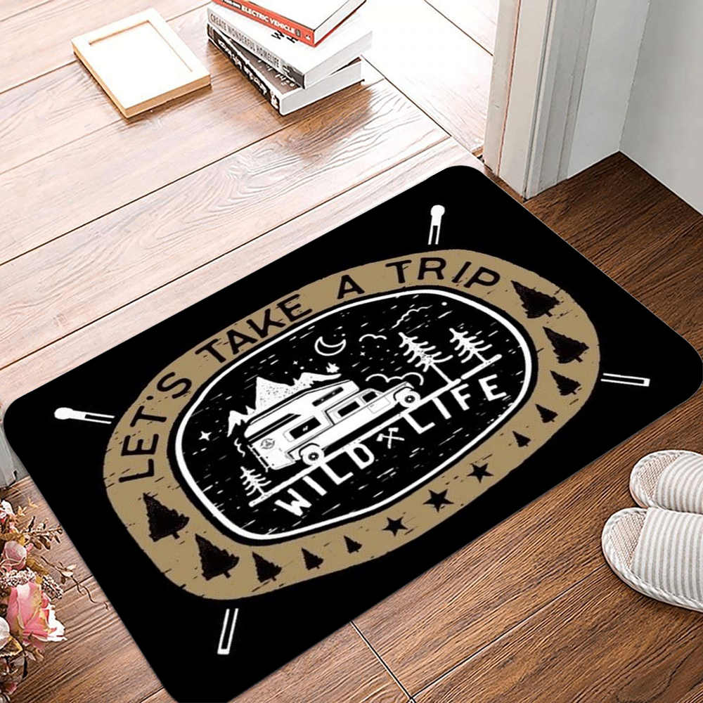 Outdoor Adventure Golf - Outdoor Camping Doormat Mountain Adventure Decorative