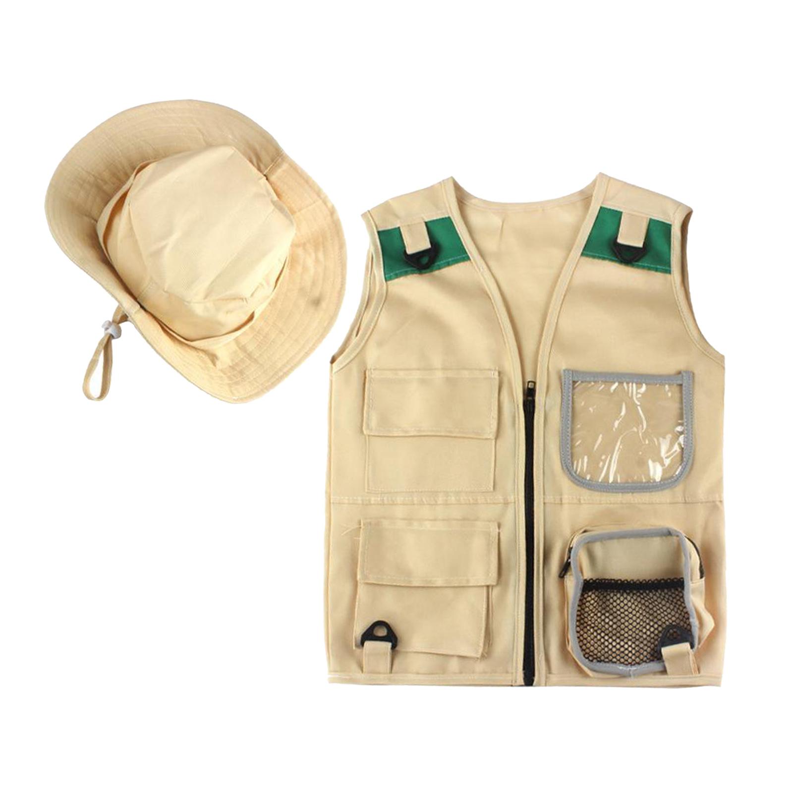 Outdoor Adventure Girls - Safari Kids Outdoor Explorer Kit,Cargo Vest