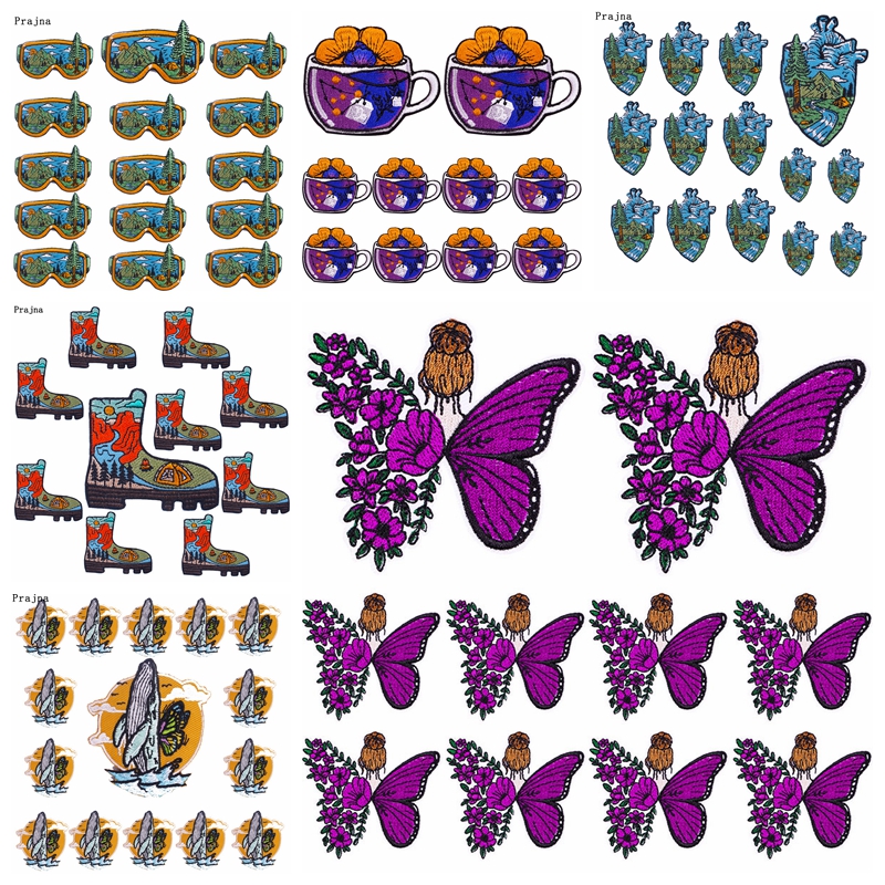 Outdoor Adventure Travel Show - 10PCS/lots Mountain Adventure Patch Butterfly Iron