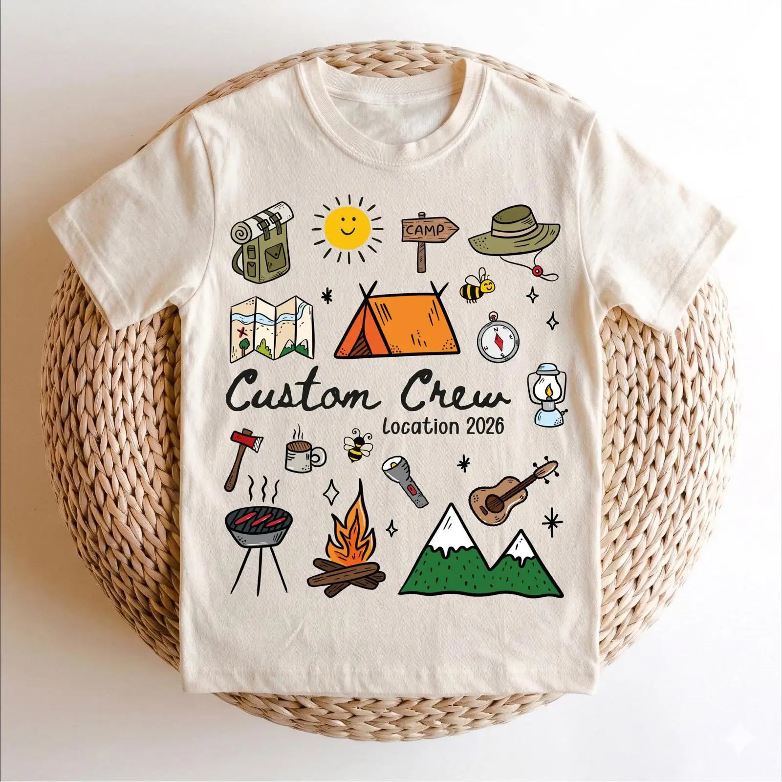 Custom Camping Crew 2026 T Shi - Outdoor Adventure Group incelemesi ve fiyatı