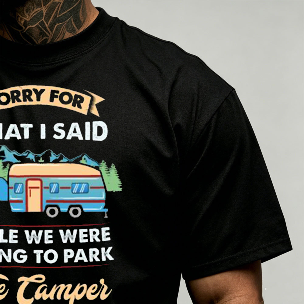 Camper Trailer Camping Graphic - Outdoor Adventure Quotes Short incelemesi ve fiyatı