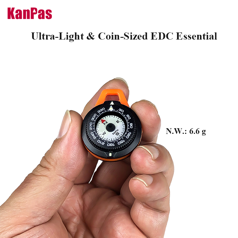 KANPAS EDC Mini Compass, Lumin - Outdoor Adventure Gear incelemesi ve fiyatı