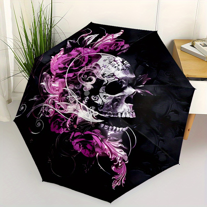 1pc Pink Rose Skull Umbrella C - Outdoor Adventure Golf incelemesi ve fiyatı