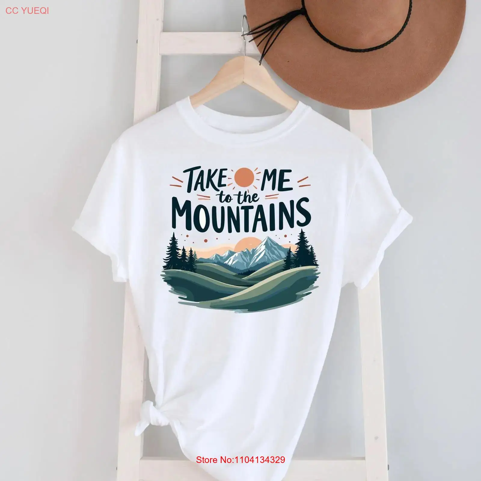 Take me to the mountains T Shi - Outdoor Adventure Quotes Short incelemesi ve fiyatı